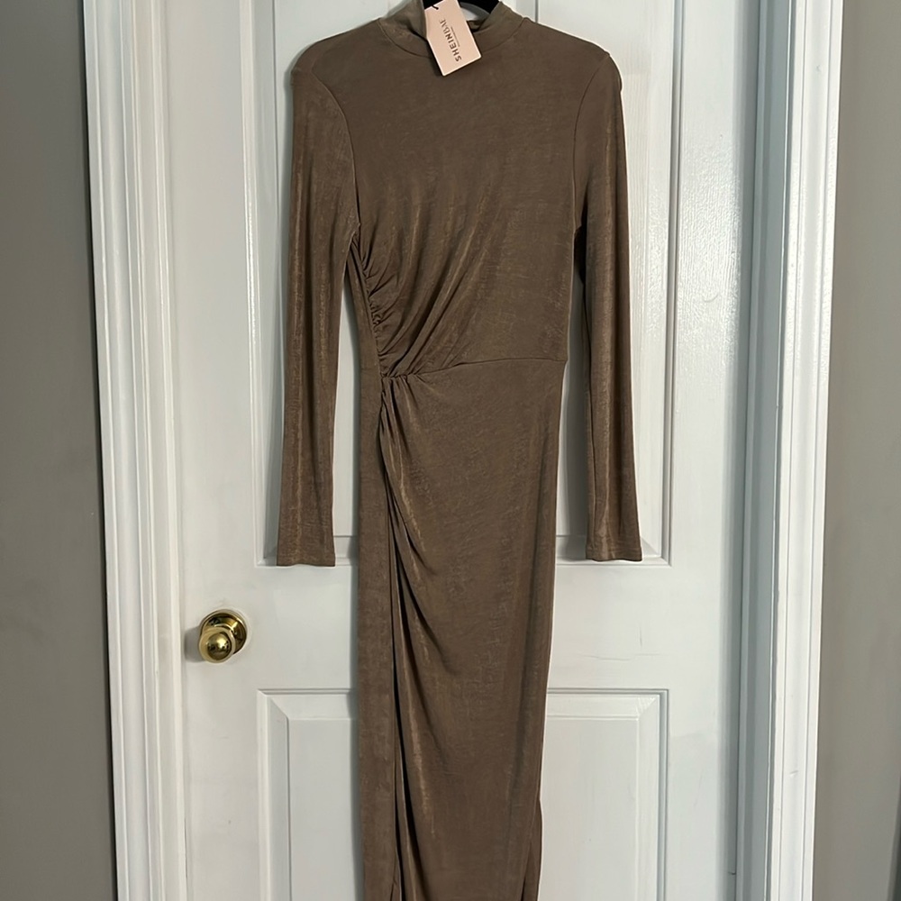 SHEIN Bae long sleeve maxi dress